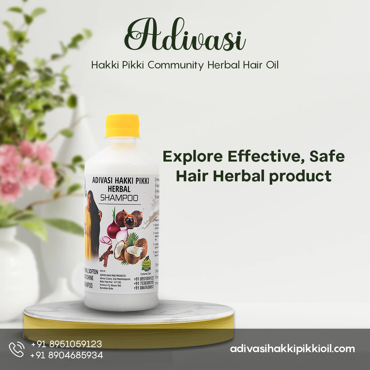 Adivasi Hakki Pikki Community Hair Shampoo