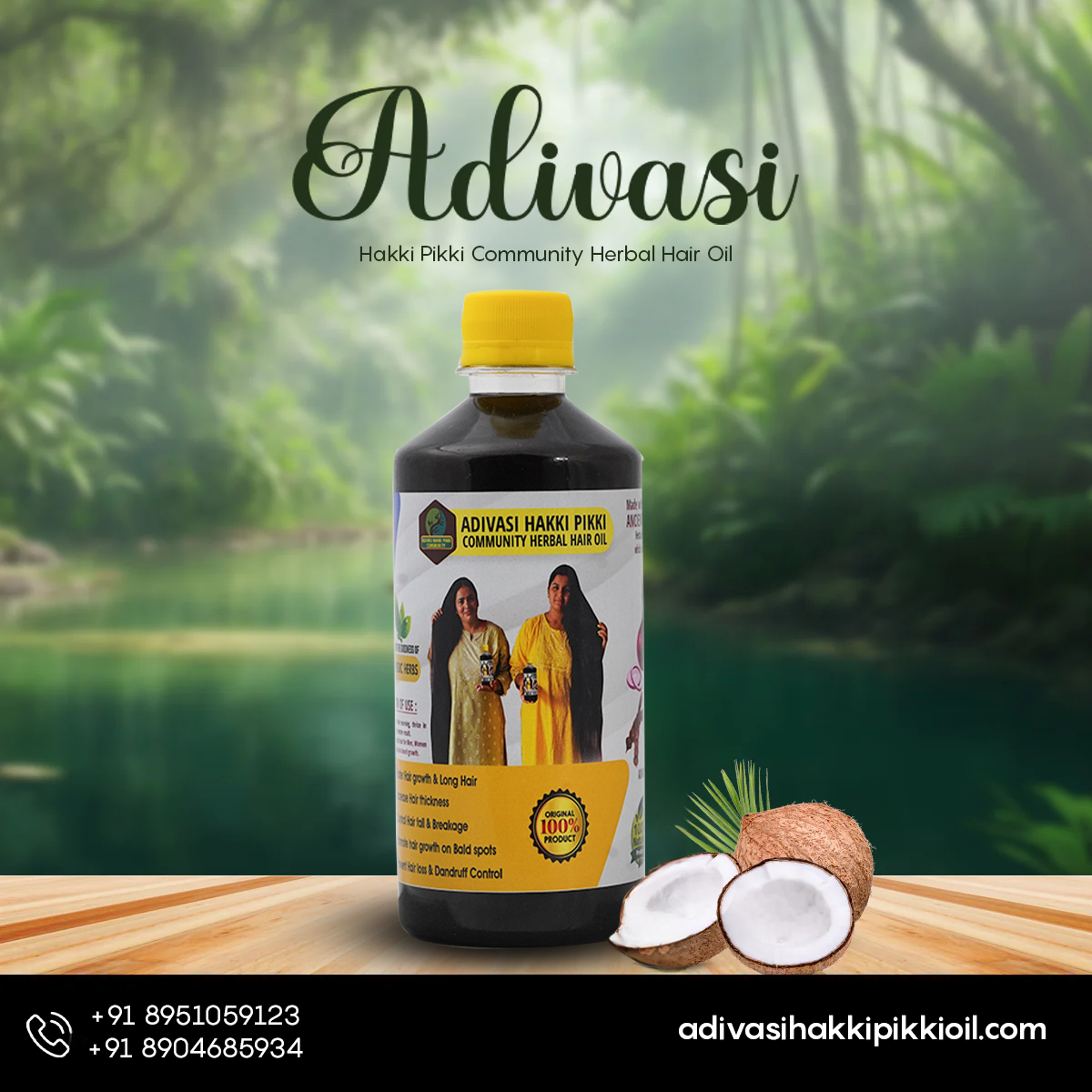 Adivasi Hakki Pikki Community Hair Oil